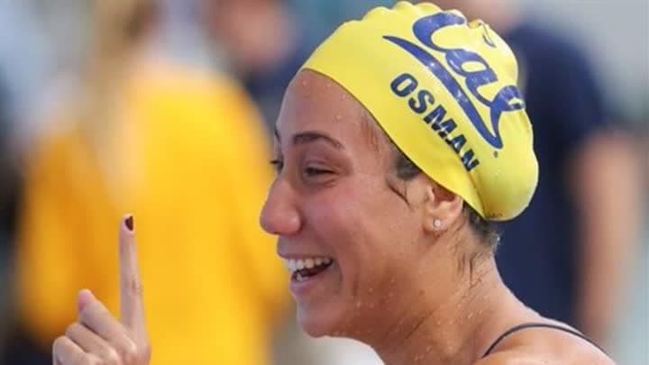 فريدة عثمان تحل رابعة في سباق 50 متر فراشة ببطولة العالم