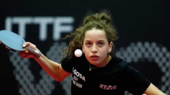 هنا جودة تتوج بذهبية بطولة مصر الدولية لتنس الطاولة