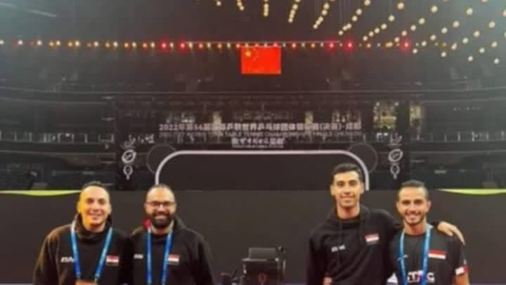 مصر تصطدم بهونج كونج في بطولة العالم لتنس الطاولة