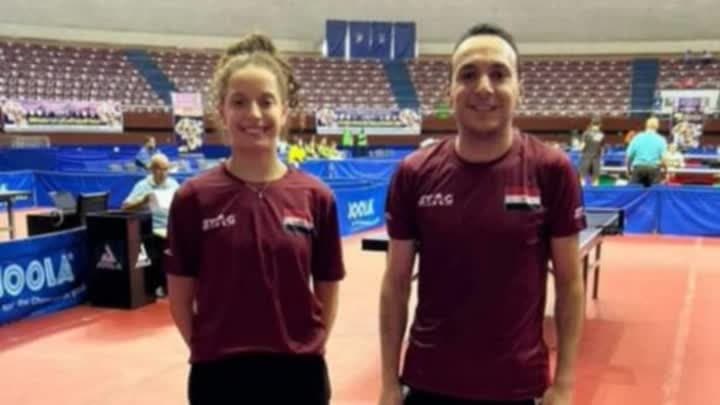 هنا جودة ومحمد البيلي يحصدان ذهبية الزوجي المختلط ببطولة أفريقيا