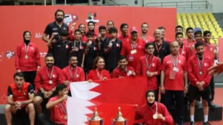 ذهبيتان للبحرين في غرب آسيا لتنس الطاولة