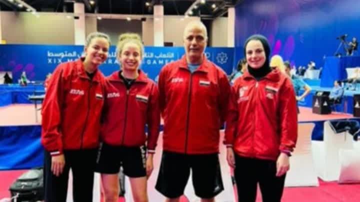 منتخب مصر لسيدات تنس الطاولة يصعد لنهائي ألعاب البحر المتوسط
