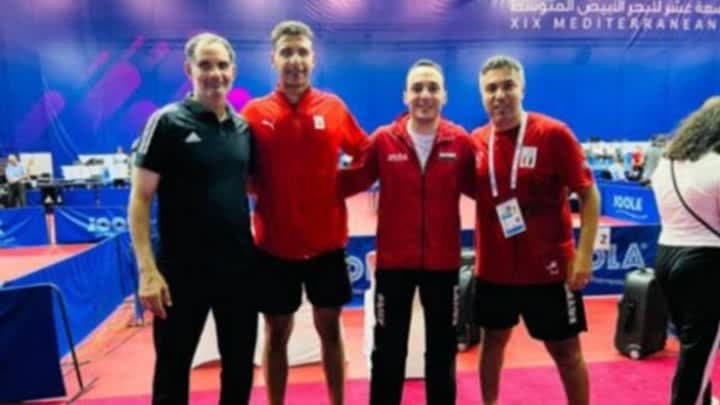 منتخب مصر لرجال تنس الطاولة يصعد لربع نهائي المتوسط