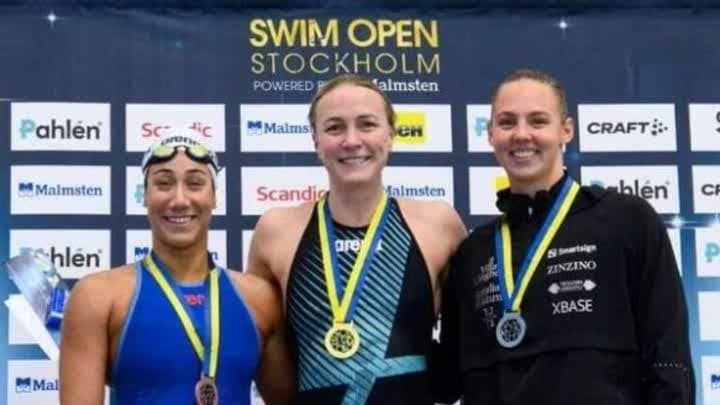 المصرية فريدة عثمان تتوج ببرونزية ستوكهولم للسباحة