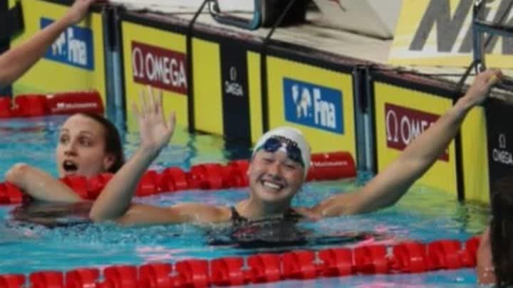 رقم قياسي جديد في افتتاح مونديال السباحة بأبو ظبي