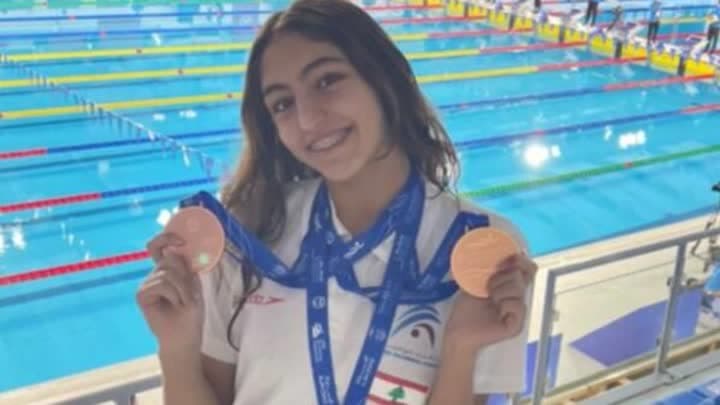 3 ميداليات لبنانية في البطولة العربية للسباحة