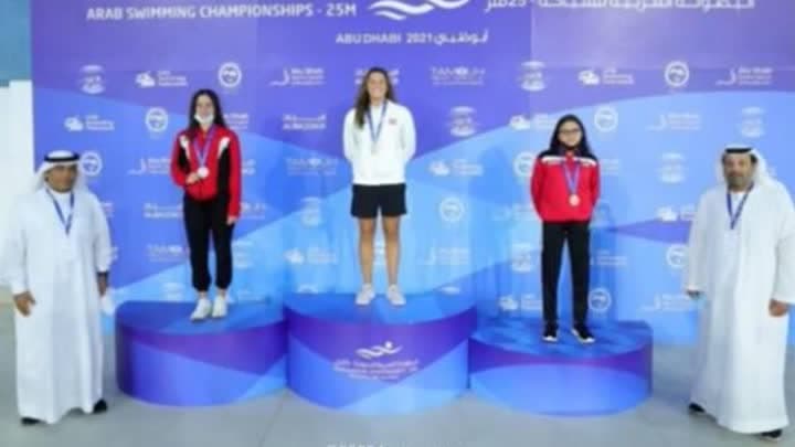 3 ميداليات لسباحي لبنان في البطولة العربية.. وتحطيم رقم قياسي