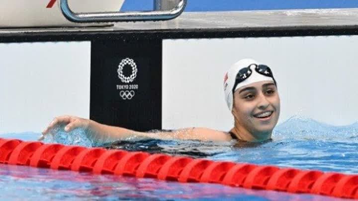 سباحة بحرينية تكسر رقمها الشخصي في الأولمبياد