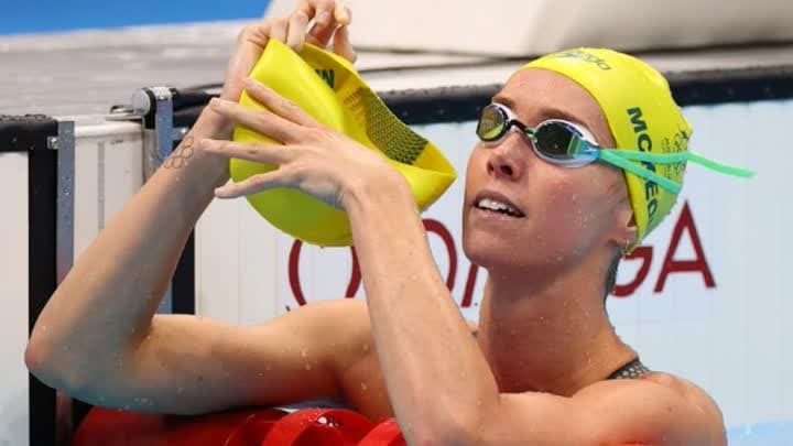 الأسترالية ماكوين تحطم الرقم الأولمبي لسباق 100 متر في السباحة