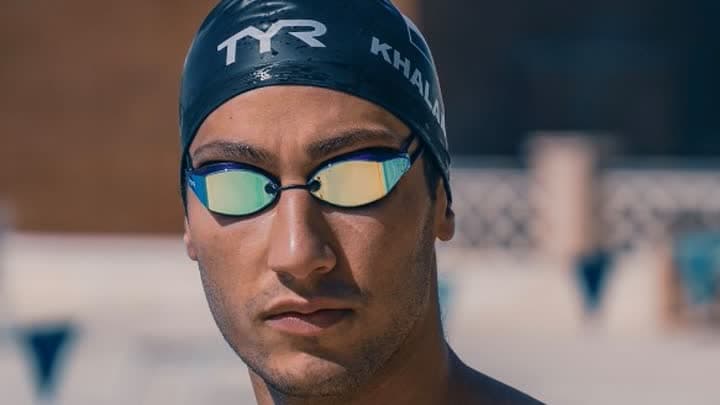 السباح المصري خلف الله يخفق في منافسات 100 متر حرة
