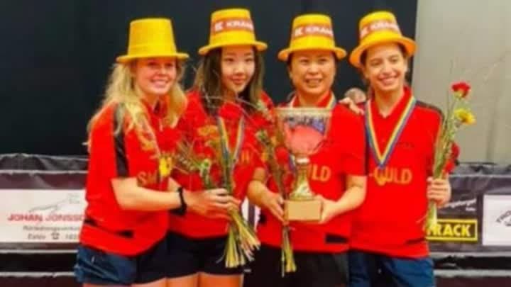 هنا جودة تحصد لقب الدوري السويدي لتنس الطاولة