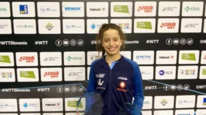 هنا جودة تتوج بلقب بطولة سلوفينيا الدولية لناشئات تنس الطاولة