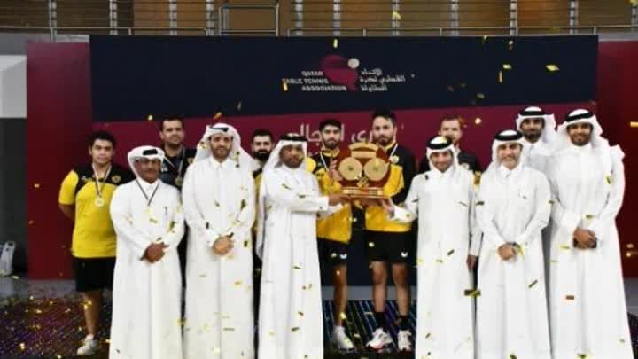 نادي قطر بطلا لدوري تنس الطاولة