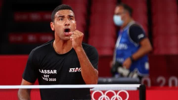 عمر عصر يتقدم في منافسات تنس الطاولة