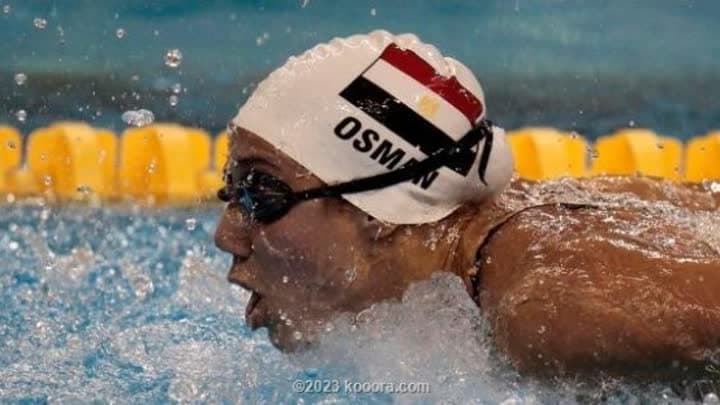 فريدة عثمان تحصد ذهبية بطولة أمريكا المفتوحة للسباحة