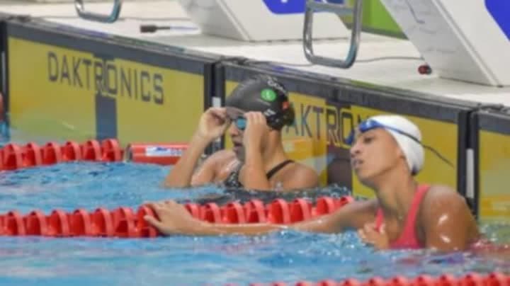 مهرة ومها الشحي تتألقان في سباحة التضامن الإسلامي