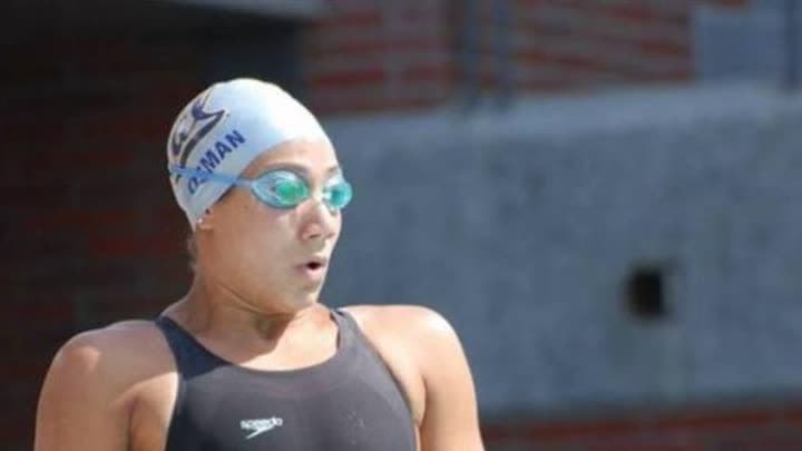 فريدة عثمان في نهائي 50 متر 