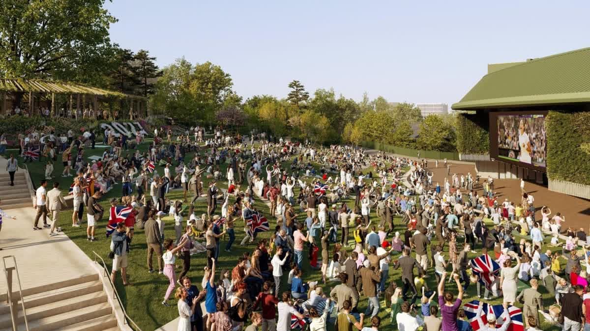 سيتم إعادة تطوير تلة هنمان في ويمبلدون لتحسين إمكانية الوصول إليها وتحسين غطاء الطقس