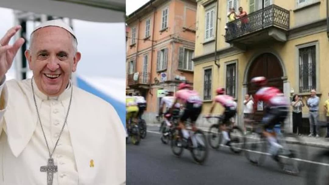 جيرو دي إيطاليا يهدي المرحلة النهائية للبابا فرانسيس