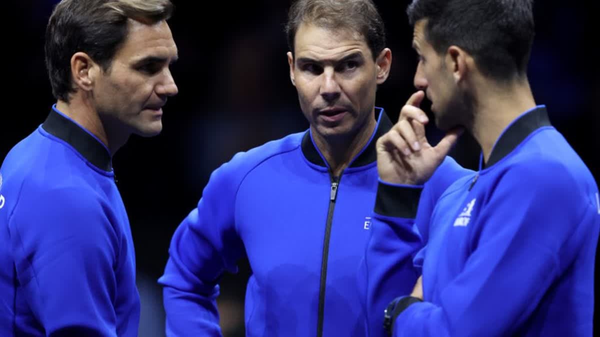 نادال وديوكوفيتش وفيدرر