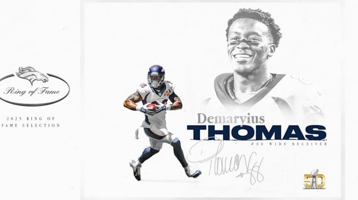 اختيار ديماريوس توماس بعد وفاته لعضوية حلقة مشاهير دنفر برونكوس