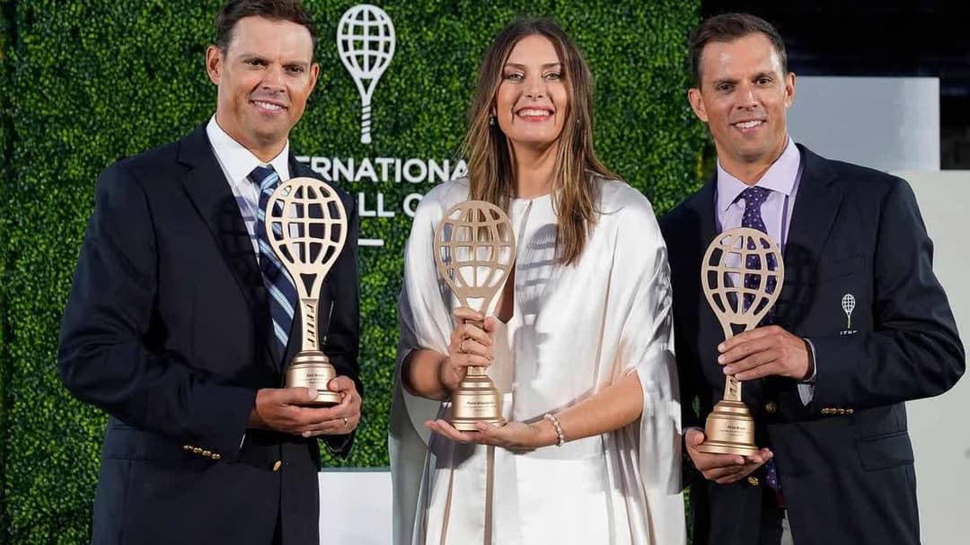 شارابوفا مع الاخوين برايان