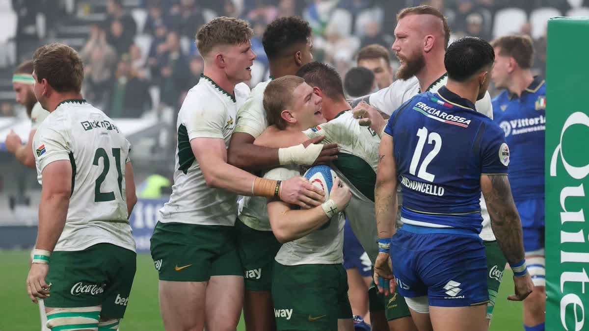 جنوب أفريقيا تتغلب ايطاليا