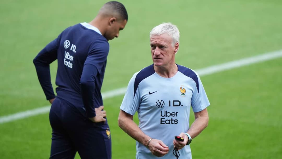 ديدييه ديشان مع كيليان مبابي