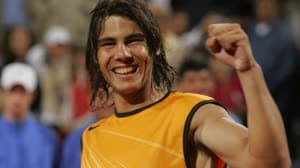 رافاييل نادال في اول بطولة له في روما