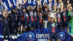 حقق باريس سان جيرمان الثنائية المحلية بالدوري والكأس