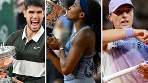 رسالة سواتيك ترسل إلى كل من جوف وألكاراز بعد فوزهما ببطولة فرنسا المفتوحة