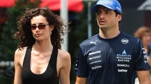 كارلوس ساينز مع صديقته 