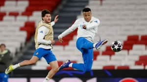 كيليان مبابي مع فران غارسيا