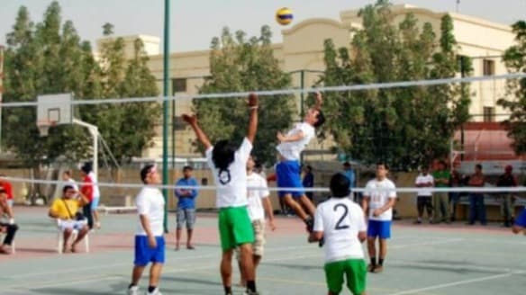 انطلاق منافسات الطائرة بالدورة الرياضية