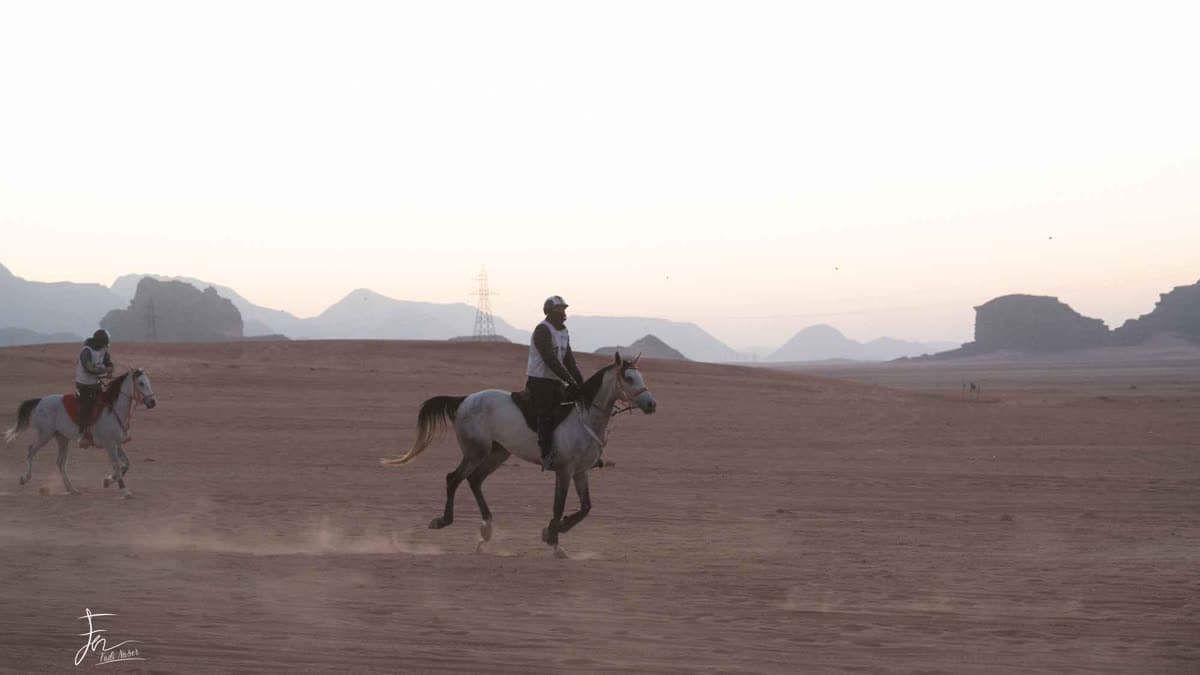 فرسان في سباق وادي رم