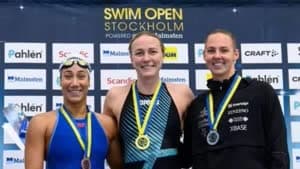 المصرية فريدة عثمان تتوج ببرونزية ستوكهولم للسباحة