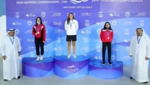 3 ميداليات لسباحي لبنان في البطولة العربية.. وتحطيم رقم قياسي