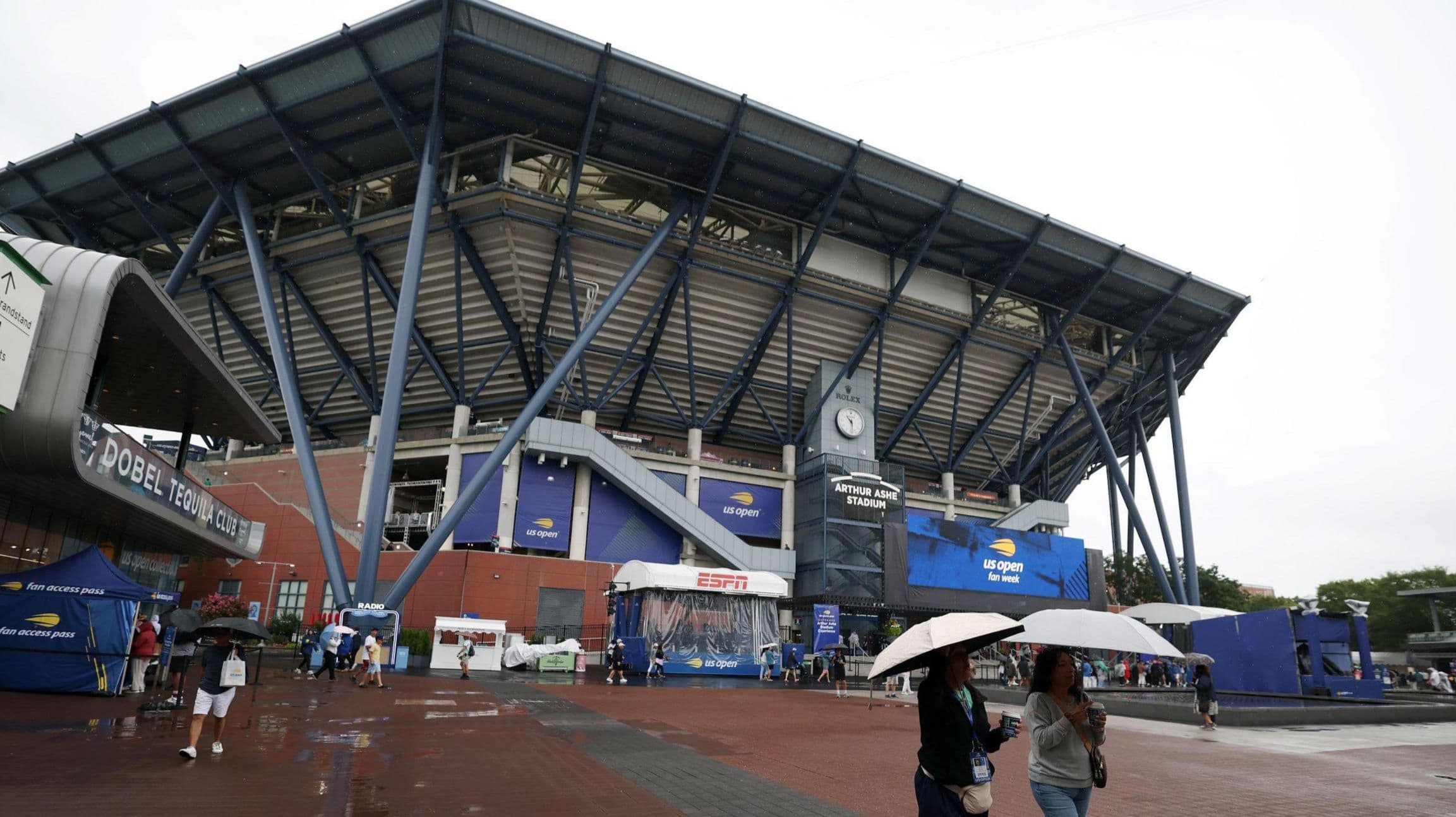 الأمطار تلغي تصفيات بطولة أمريكا المفتوحة