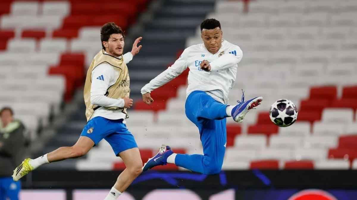 كيليان مبابي مع فران غارسيا