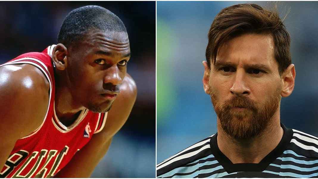 مايكل جوردان وليو ميسي