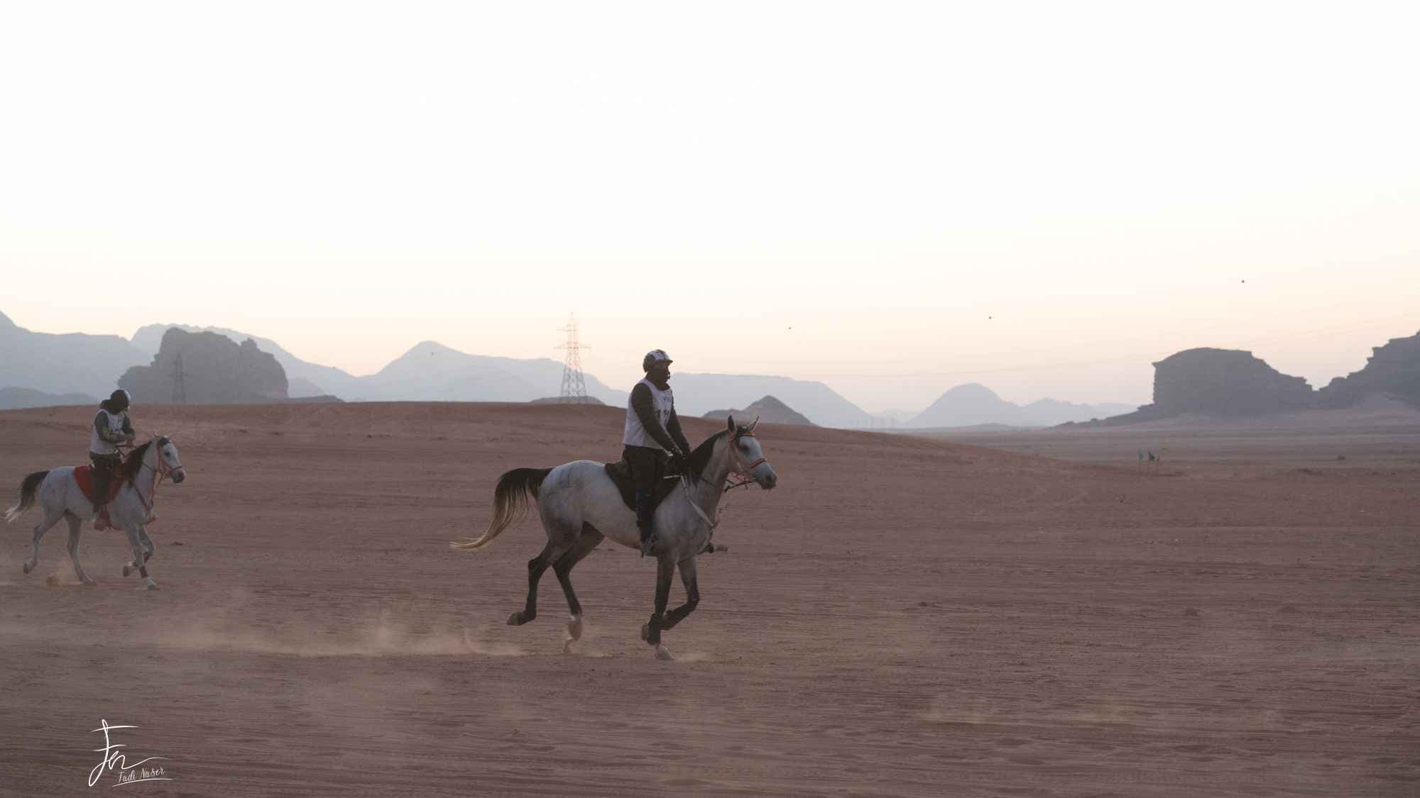 فرسان في سباق وادي رم