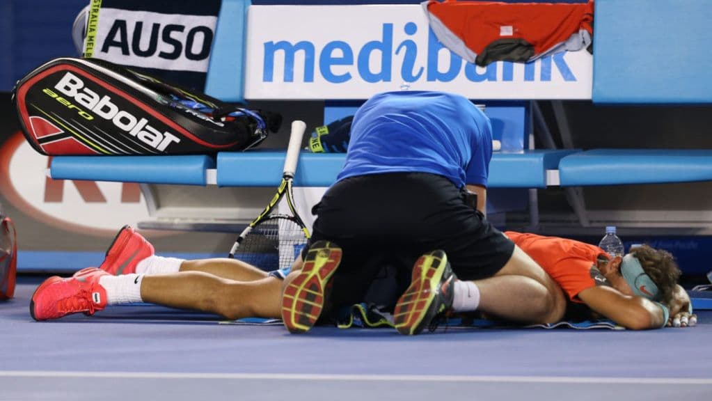 اصابة نادال في بطولة استراليا